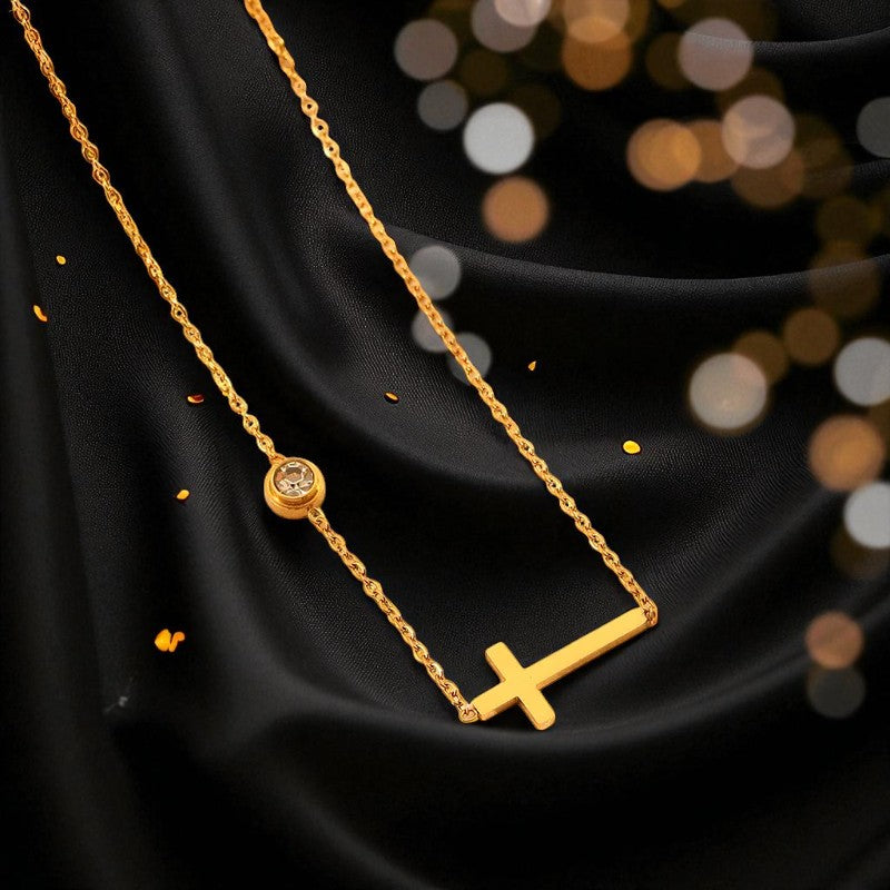 Conjunto - Collar/Aretes/Pulsera Salvacion Gracia Dorada / Salvation Grace