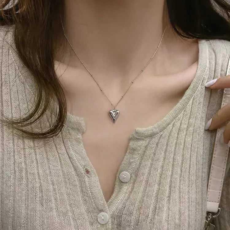 Collar - Colgante Corazon Vida Plata / Silver Heart of Life Pendant