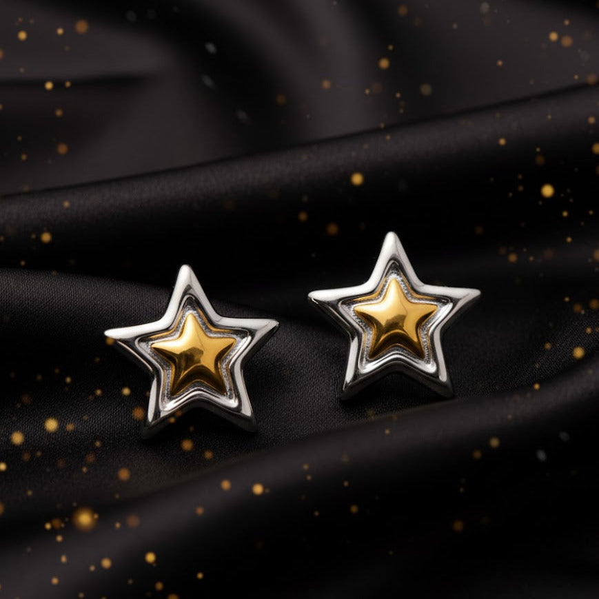 Aretes "Estrella Dual"