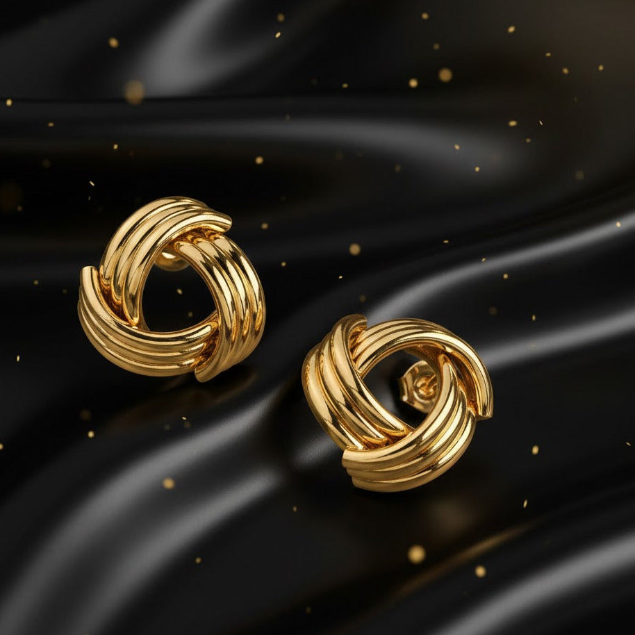 Aretes Dorados "Trinity"