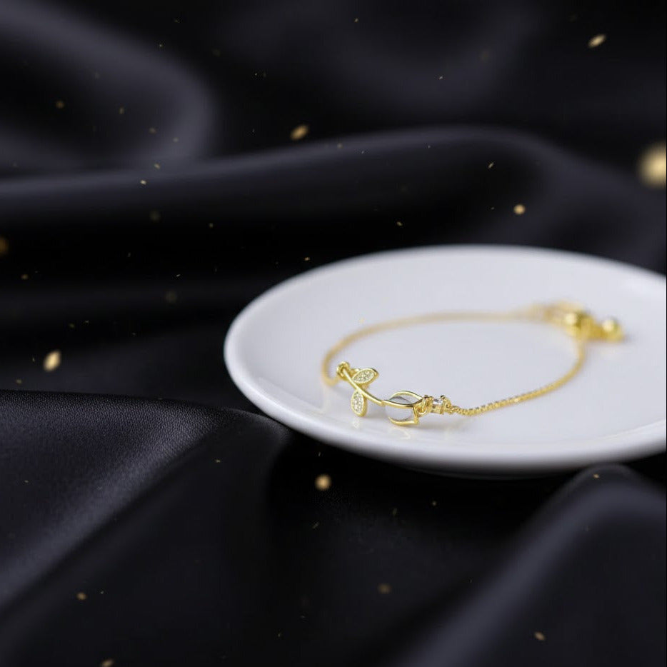 Pulsera Dorada de Tulipan