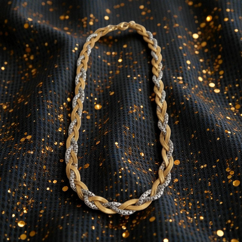 Collar Entrelazado Bitono "Legado"