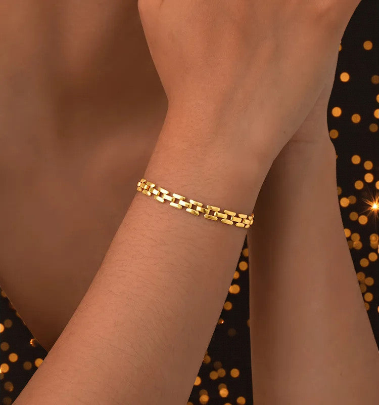 Pulsera Cadena Dorada "Veritatis"