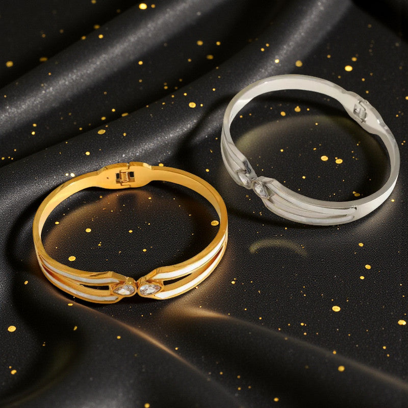 Brazalete Plateado "Luz de Camino"