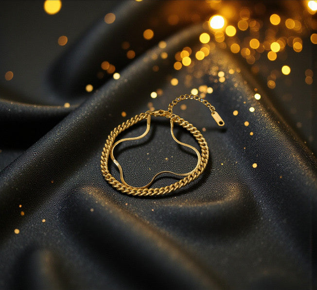 Pulsera Dorada "Linaje Vida"