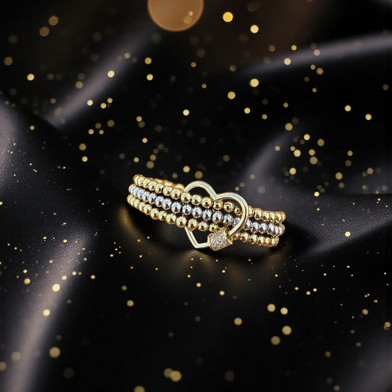 Pulsera Bitono "Esencia Trinity" Corazon