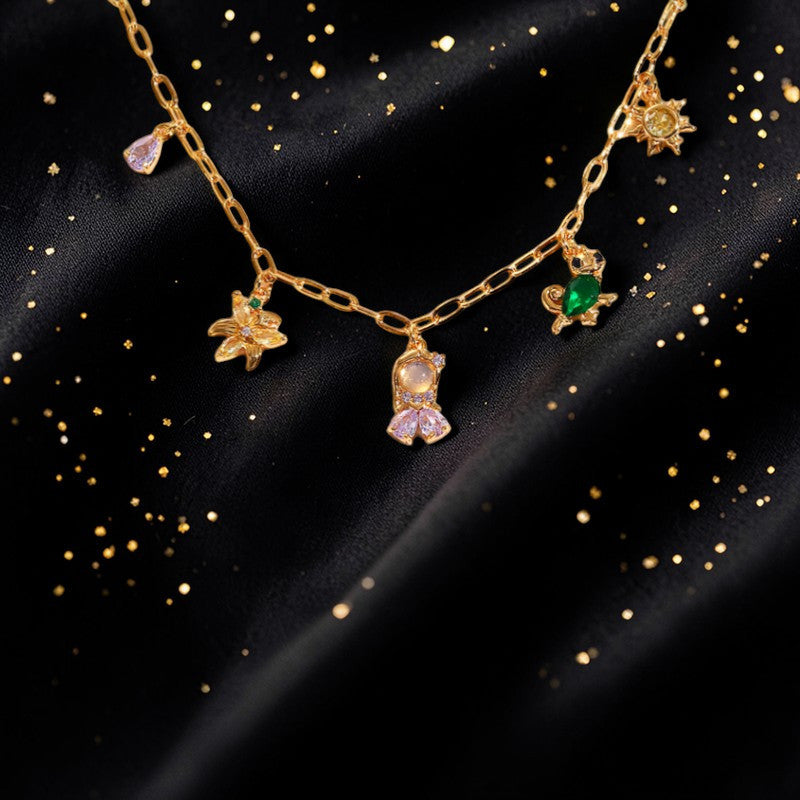 Pulsera Dorada Purpura "Princesitas"