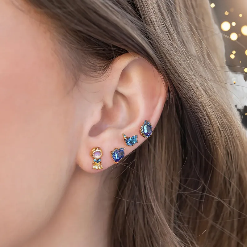 Set de Aretes 5 piezas "Princesitas"