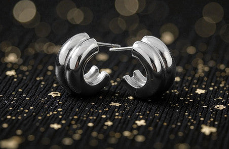 Arete Plateado "Vínculo"