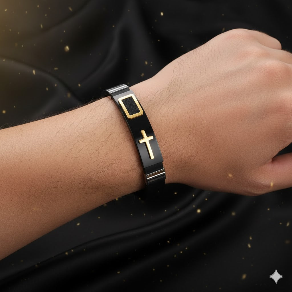 Pulsera "Legacy Cross" Dorada