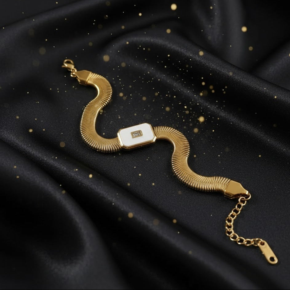 Pulsera Dorada "Aura Gala"