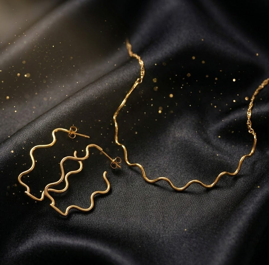 Conjunto Dorado "Sinusoidal"