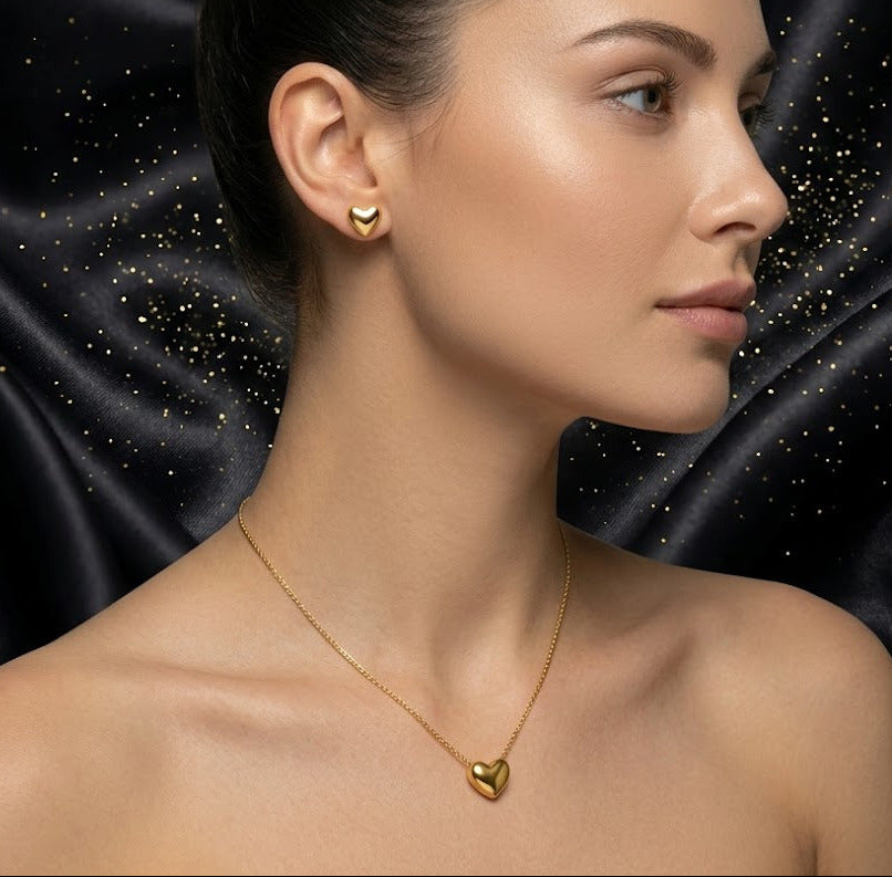 Conjunto Dorado "Corazon Amada"