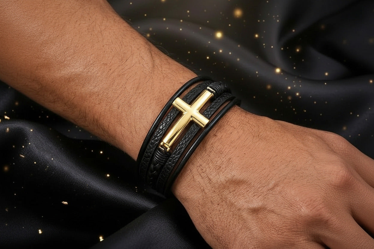 Pulsera Dorada "Crux"