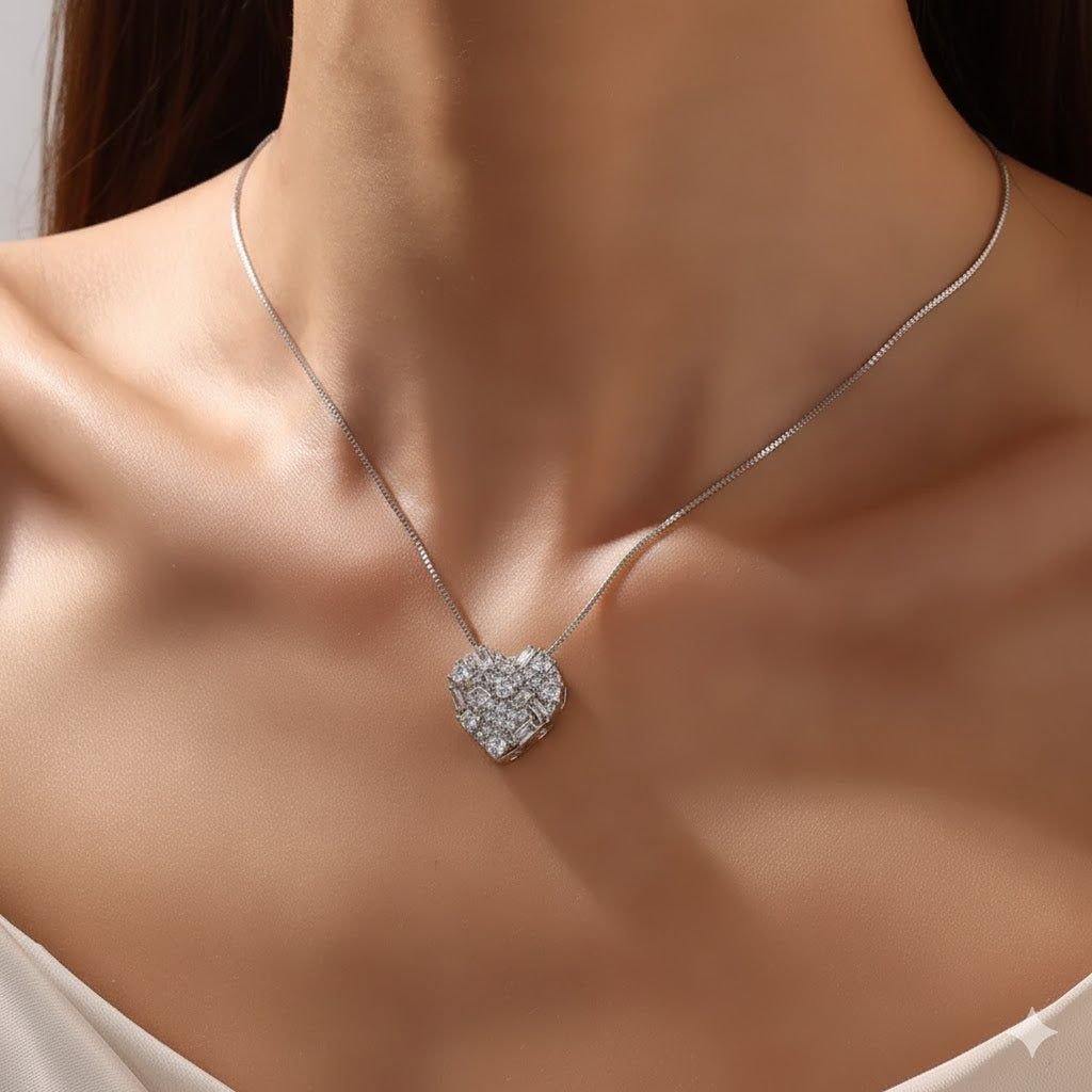 Collar Platedo "Satis de Corazon"