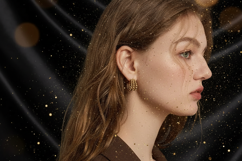 Aretes Triada Dorada