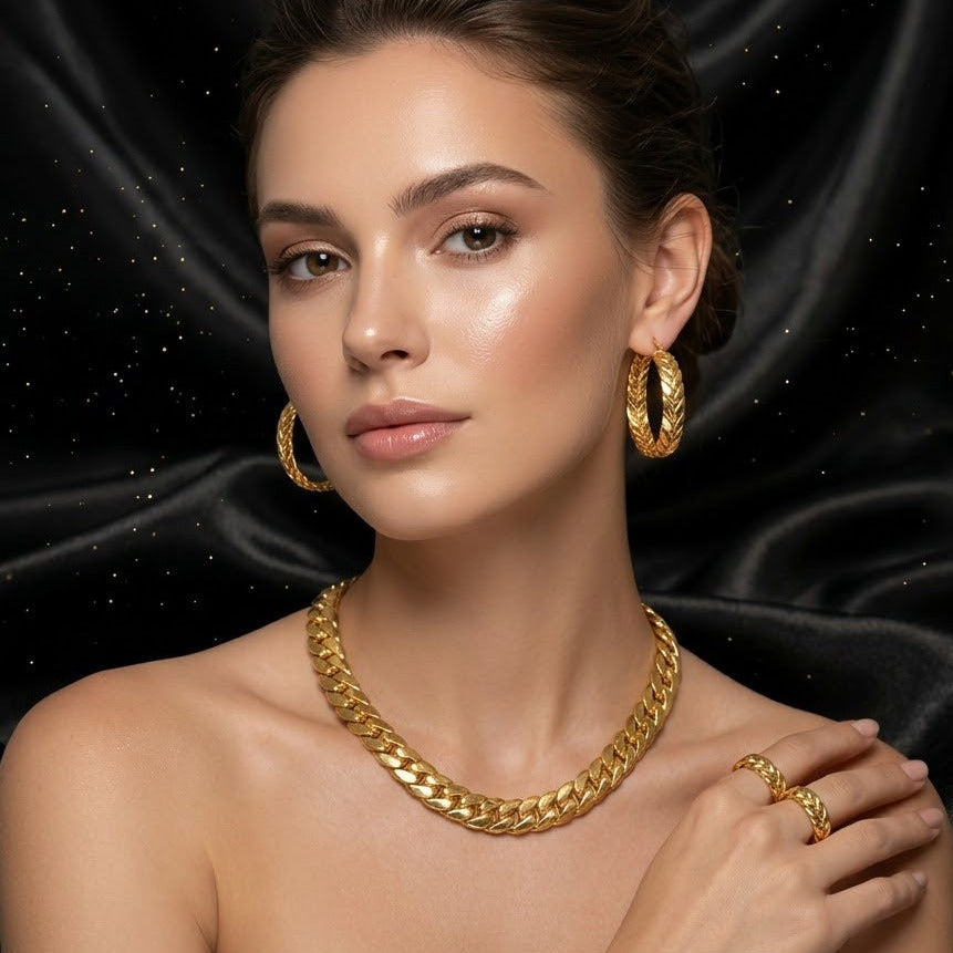 Conjunto Dorado 3 Piezas "Fortaleza"