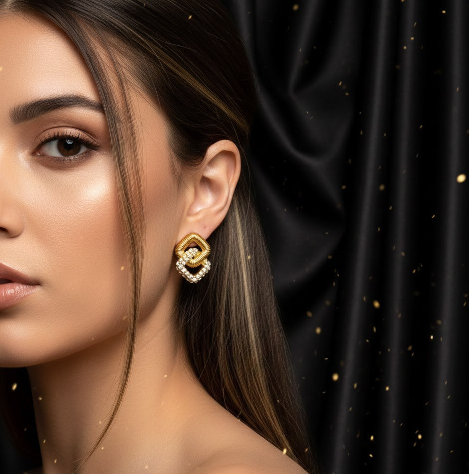 Aretes Dorados "Alianza de Luz"