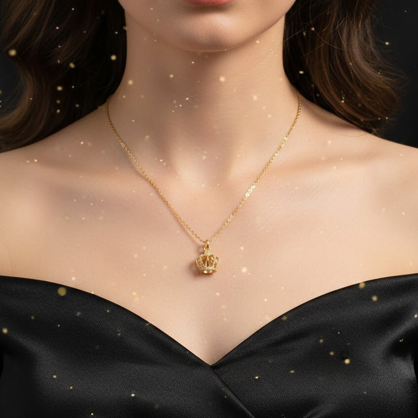 Collar Dorado "Corona del Rey"