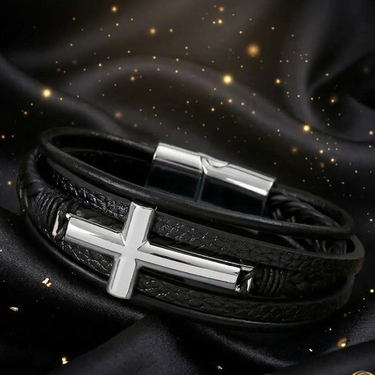 Pulsera Plateada "Crux"