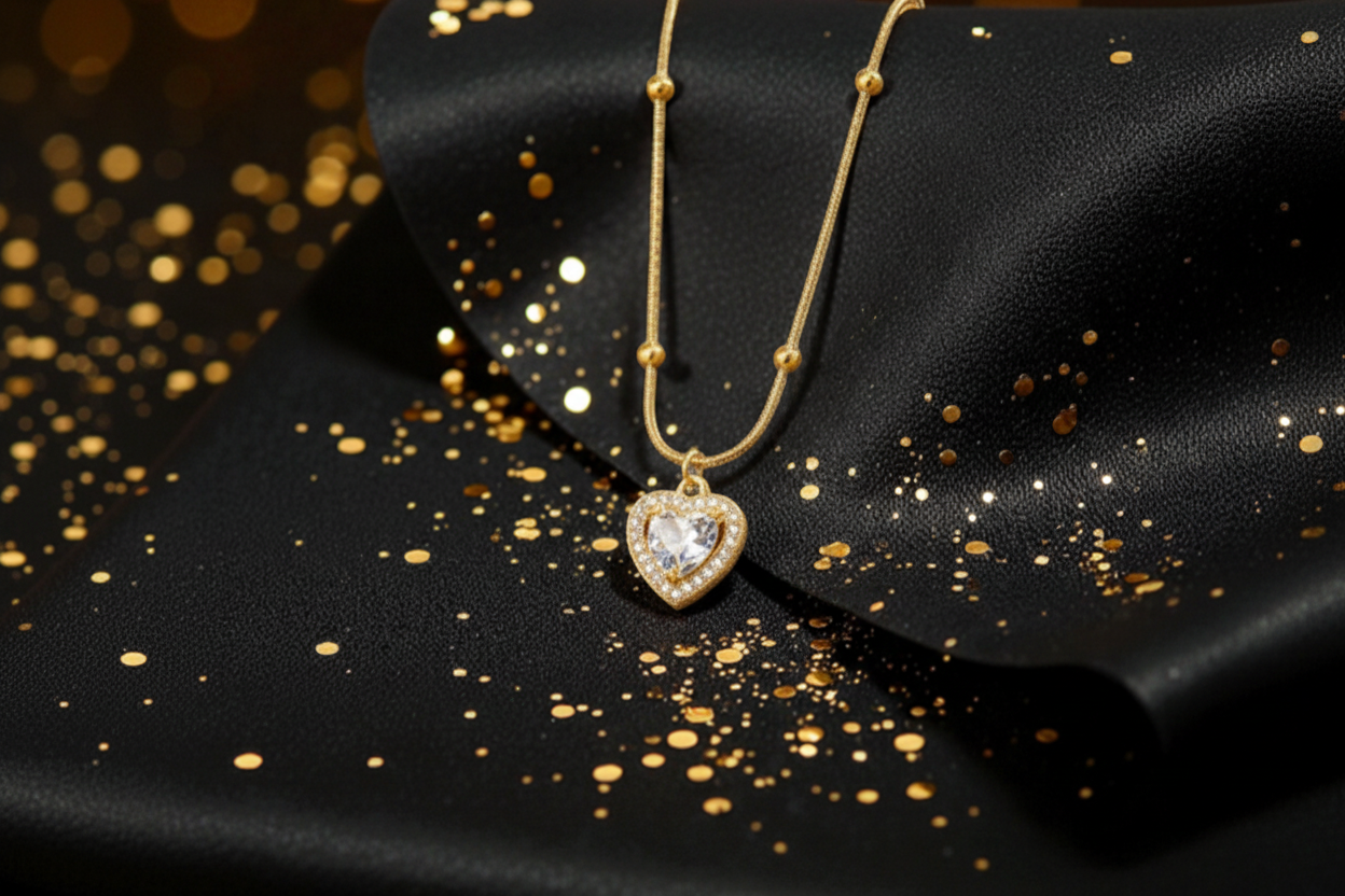 Collar Dorado Aliento de Amor