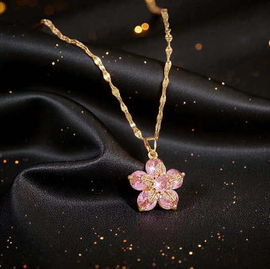 Colar Dorado "Cerezo en Flor"