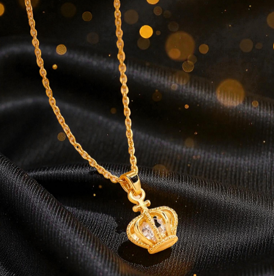Collar Dorado "Corona del Rey"