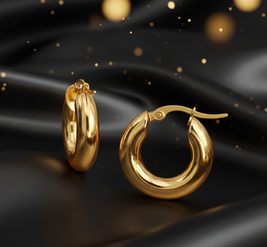 Arracadas Doradas "Aura"