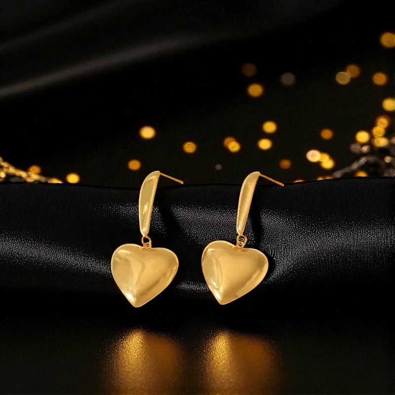 Conjunto - Aretes/Collar Gran Amor Eterno Dorado / Great Eternal Love
