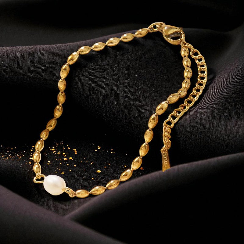 Conjunto - Collar/Aretes/Pulsera Lazo de Perlas Blancas / White Pearl Bow