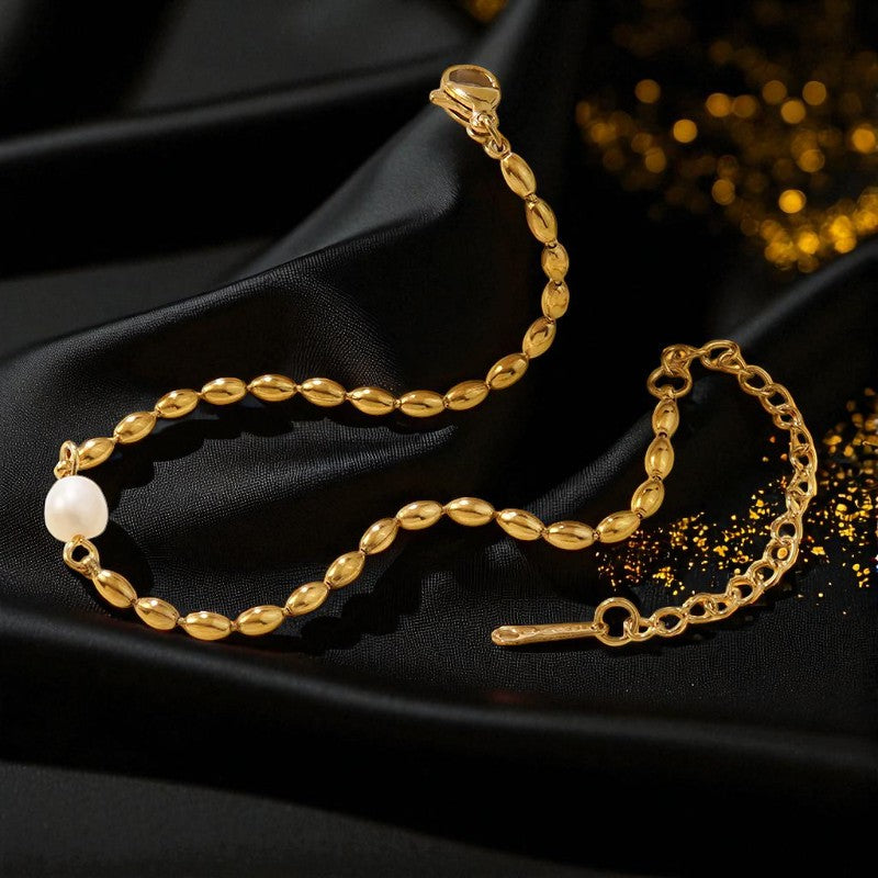 Conjunto - Collar/Aretes/Pulsera Lazo de Perlas Blancas / White Pearl Bow