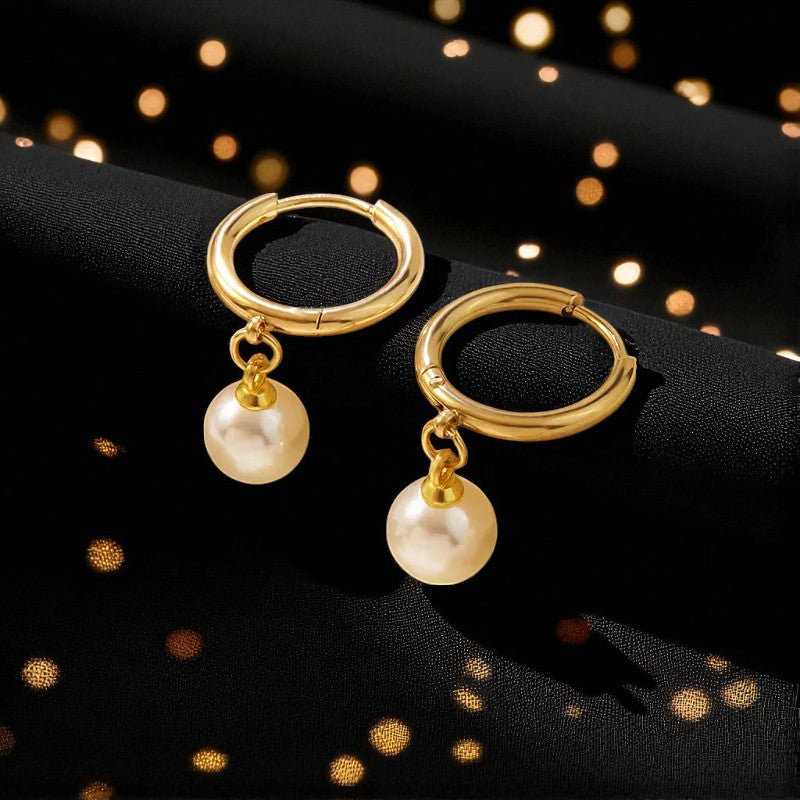 Conjunto - Collar/Aretes/Pulsera Lazo de Perlas Blancas / White Pearl Bow