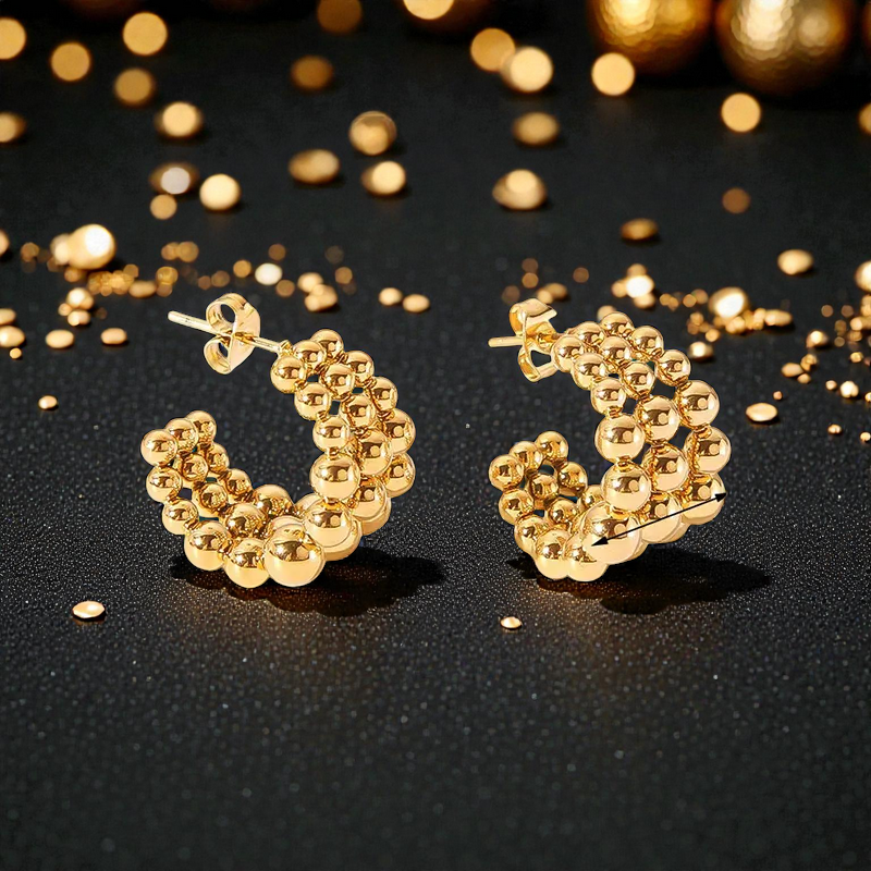 Aretes Triada Dorada