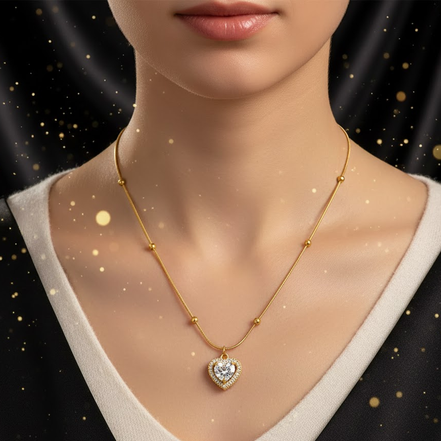 Collar Dorado Aliento de Amor