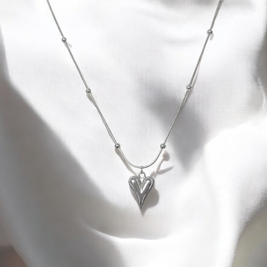 Collar - Colgante Corazon Vida Plata / Silver Heart of Life Pendant