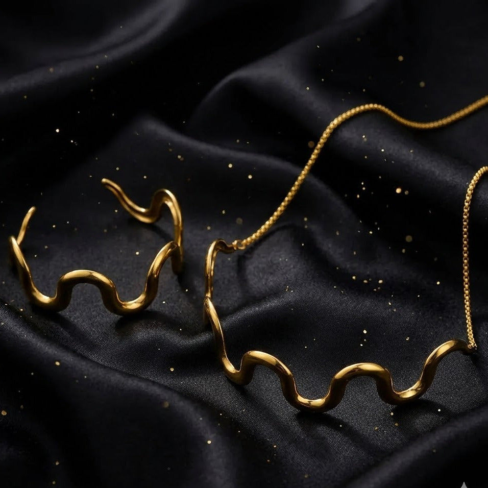 Conjunto Dorado de 2 Piezas "Sendas"