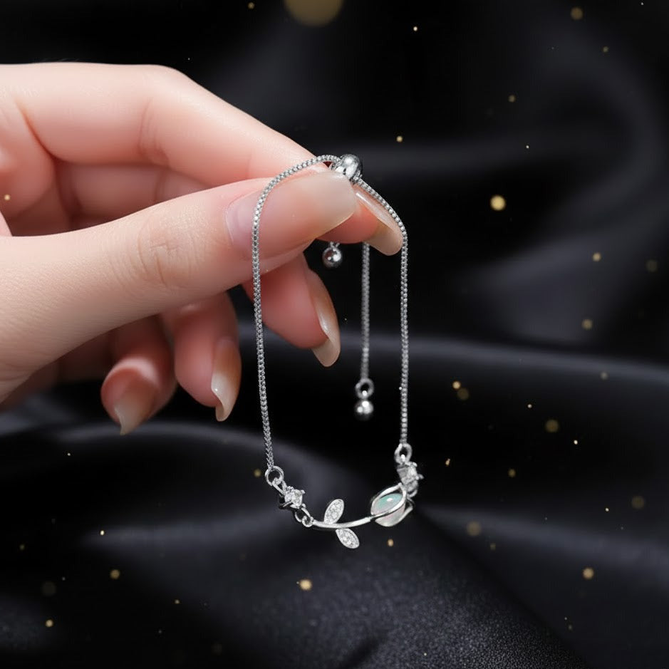 Pulsera Plateada de Tulipan