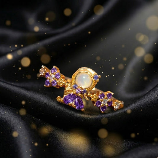 Anillo Dorado Purpura Especial "Princesitas"