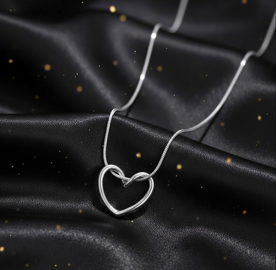 Conjuto Plateado 4 piezas "Iconditional Love"