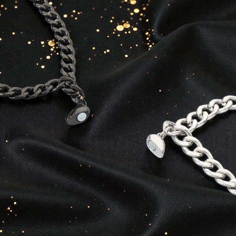 Par de Pulseras Bitono "Promesa de Dos"