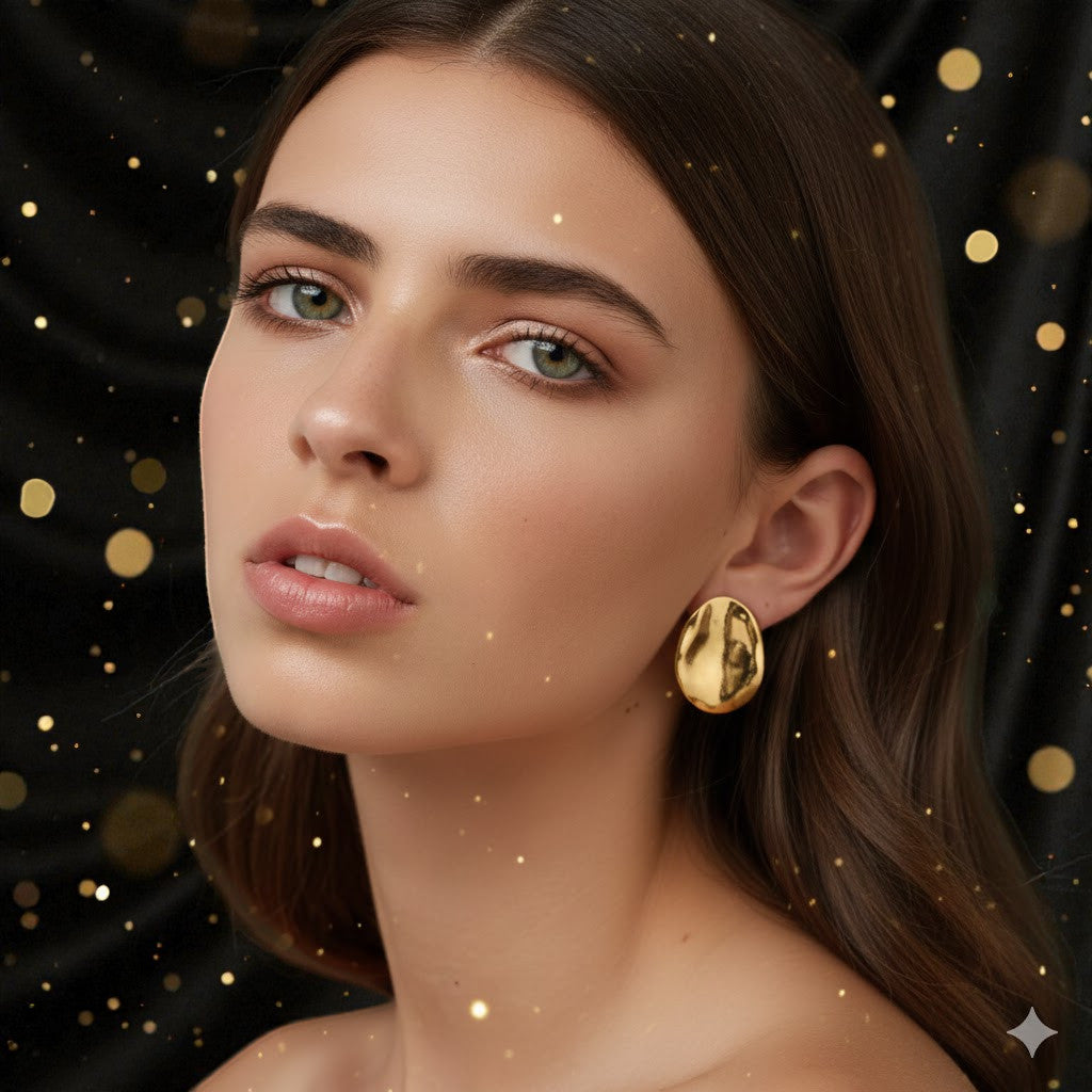 Aretes Dorados "Luna Desértica" (Desert Moon)