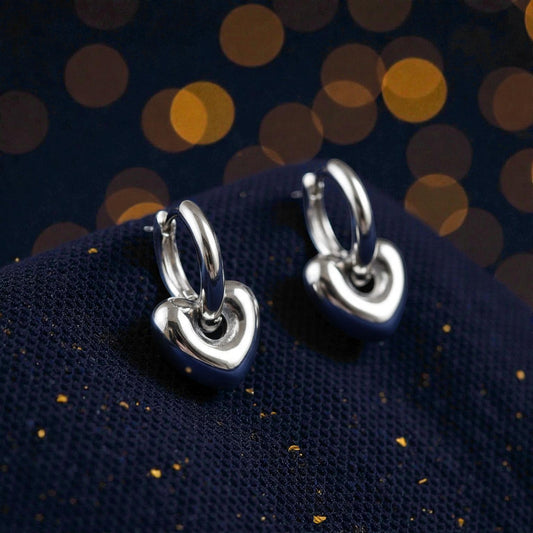 Arete Plateado "Latido"