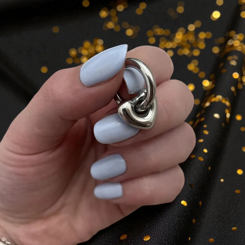 Arete Plateado "Latido"