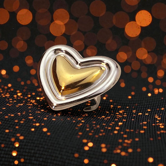 Anillo Corazon Dual
