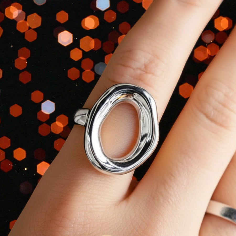 Anillo Plateado "Alfa"