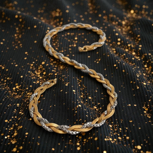 Collar Entrelazado Bitono "Legado"