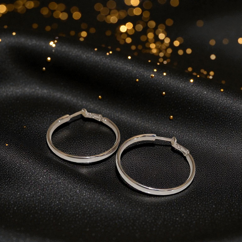 Arracadas de Aro "Essential Gold" de Tubo Grueso 40mm