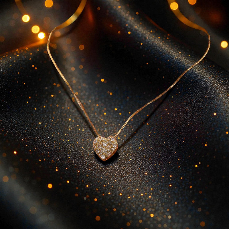 Collar Dorado "Satis de Corazon"