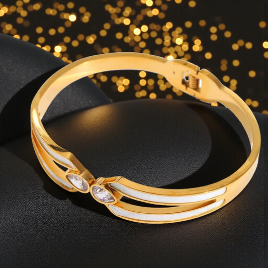 Brazalete Dorado "Luz de Camino"