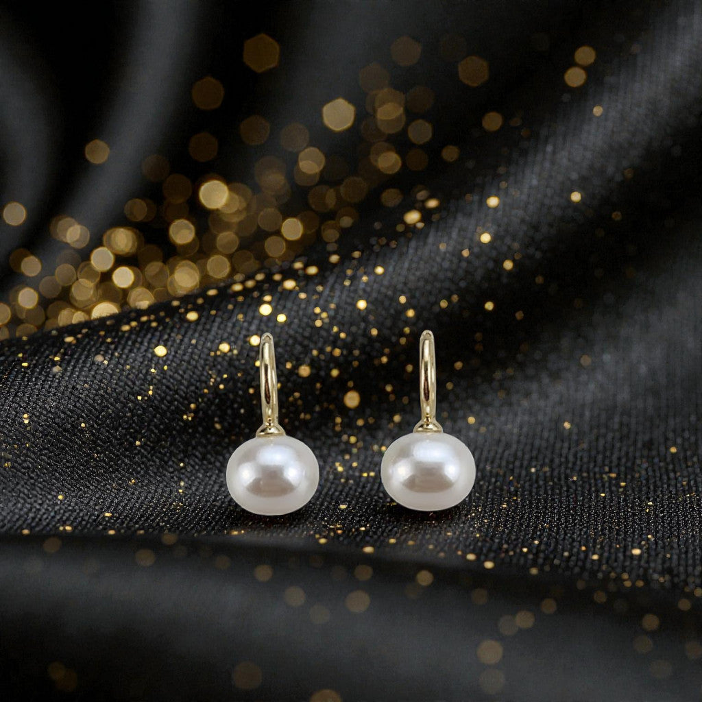 Aretes "Orbit Pearl" de Silueta Circular